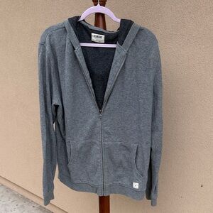 Linksoul Heather Gray Zip-Up Hoodie